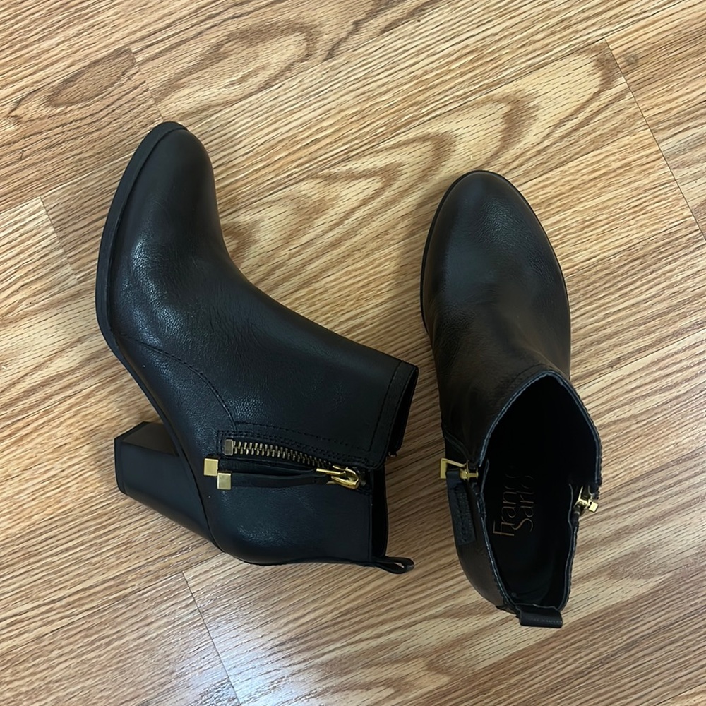 Franco Sarto Black Heel Boots